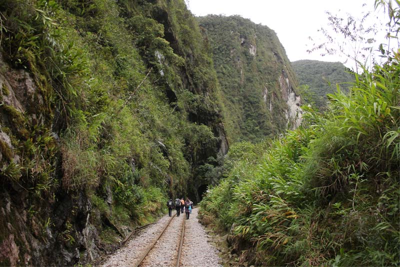 Cammina verso Aguas Calientes