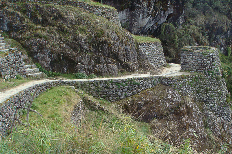 Inca remains on the Inca Trail