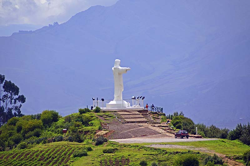 White christ, protector of Cusco