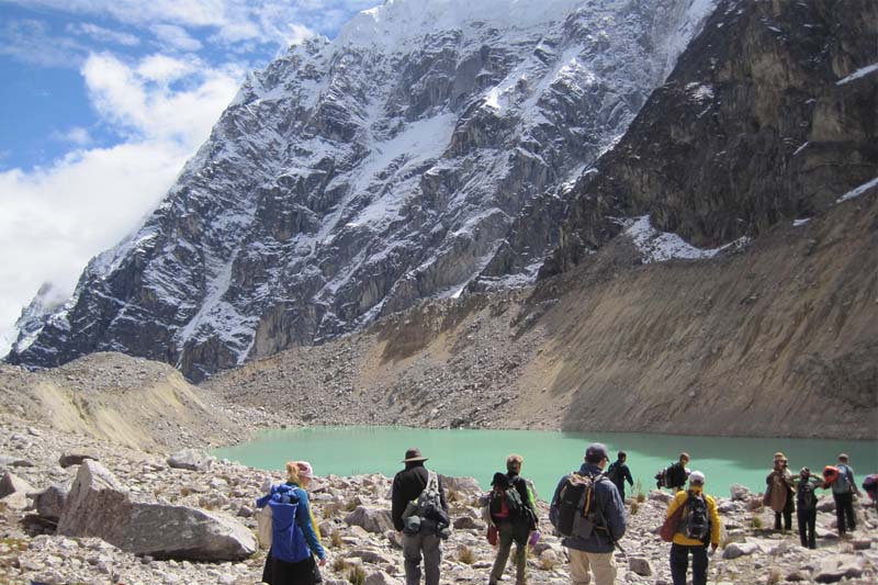 Andinismo in the snowy Salkantay