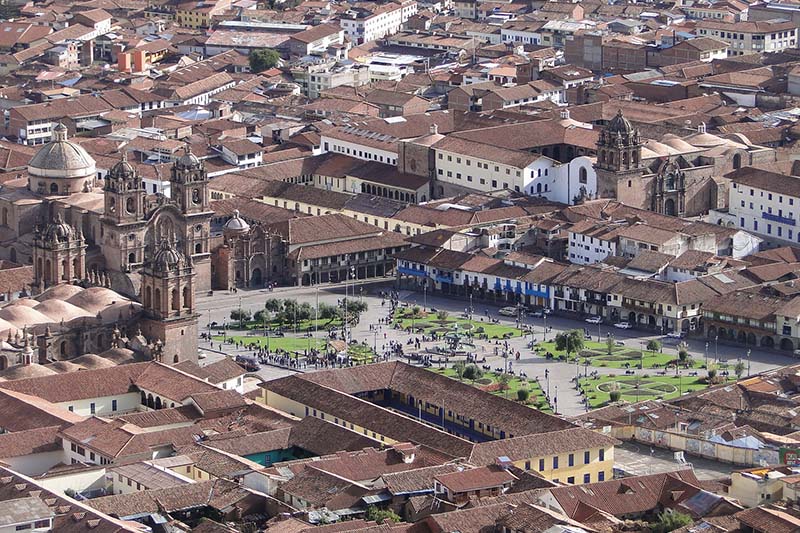 View of the main square of Cusco