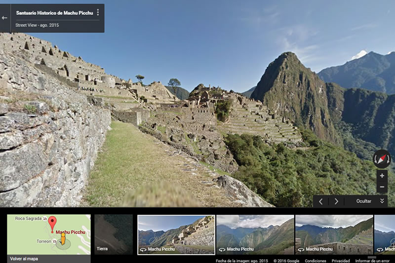 Google Street View de Machu Picchu