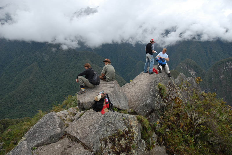 Top of the mountain Huayna Picchu