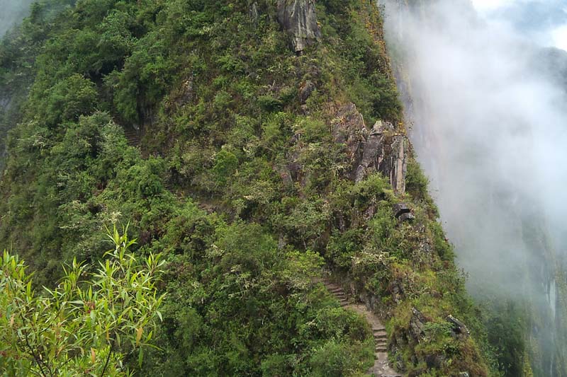 Road in Huayna Picchu