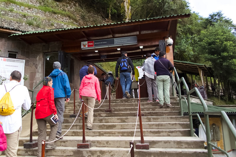 control de ingreso a Machu Picchu