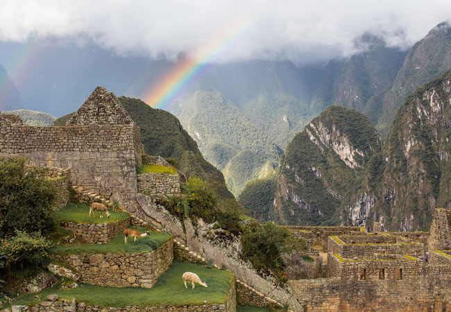 Machu Picchu na estação chuvosa