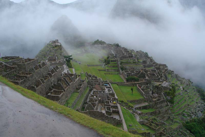 Machu Picchu em época de chuvas