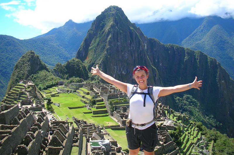 Happy enjoying Machu Picchu