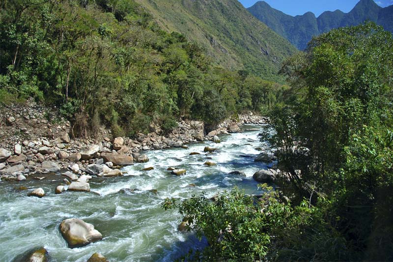 Rio Urubamba en Machu Picchu