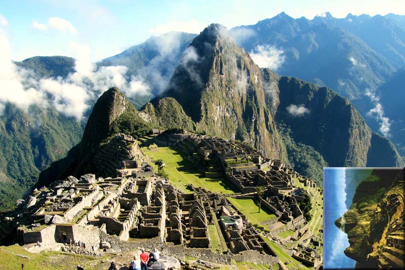 The face of Machu Picchu