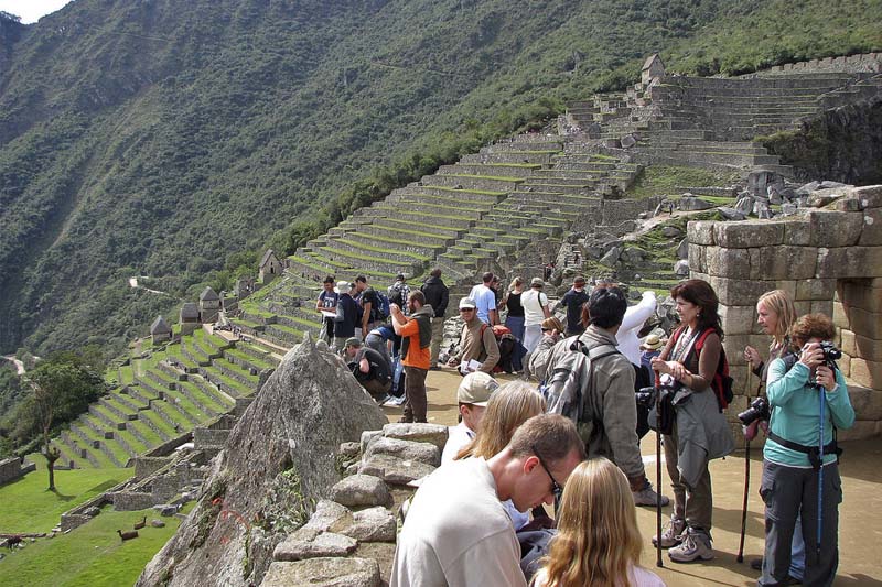 Machu Picchu al atardecer en temporada alta Atardecer Machu Picchu temporada alta