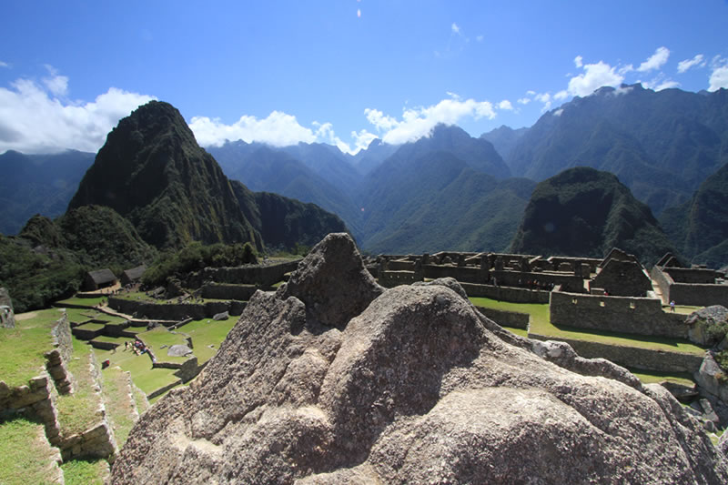 models in Machu Picchu