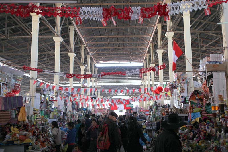 Central market of San Pedro in Cusco