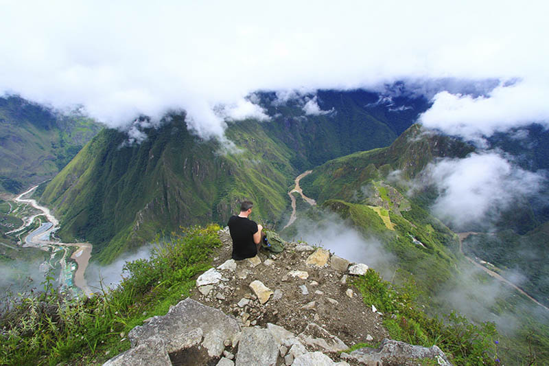 Incredible view from the top of Machu Picchu Mountain