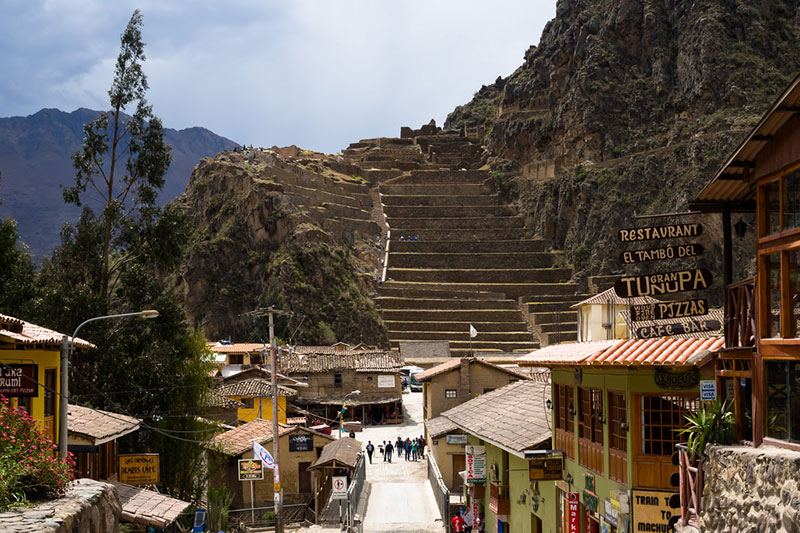 Entrada, para, Ollantaytambo