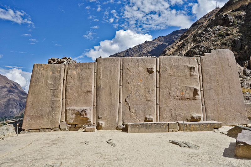 O Templo do Sol em Ollantaytambo
