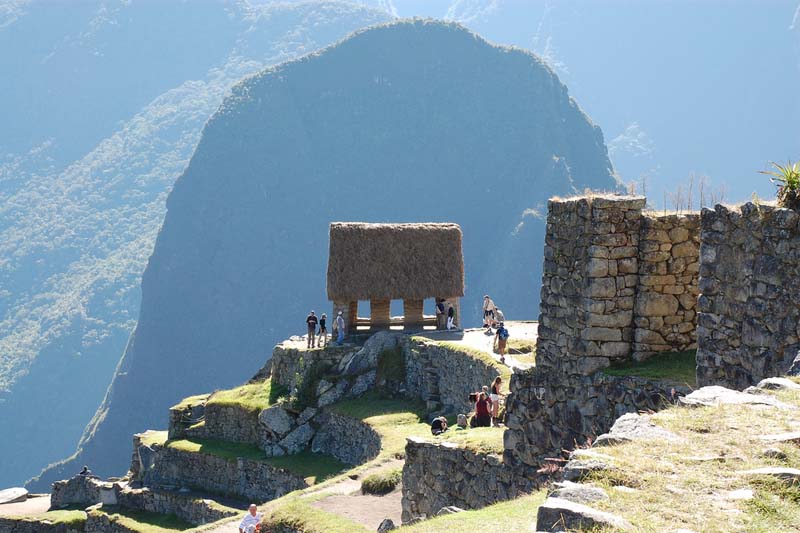 Guarda de montanha de Putucusi de Machu Picchu
