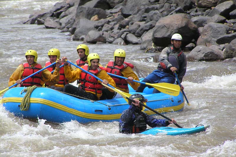 Rafting on the Urubamba River