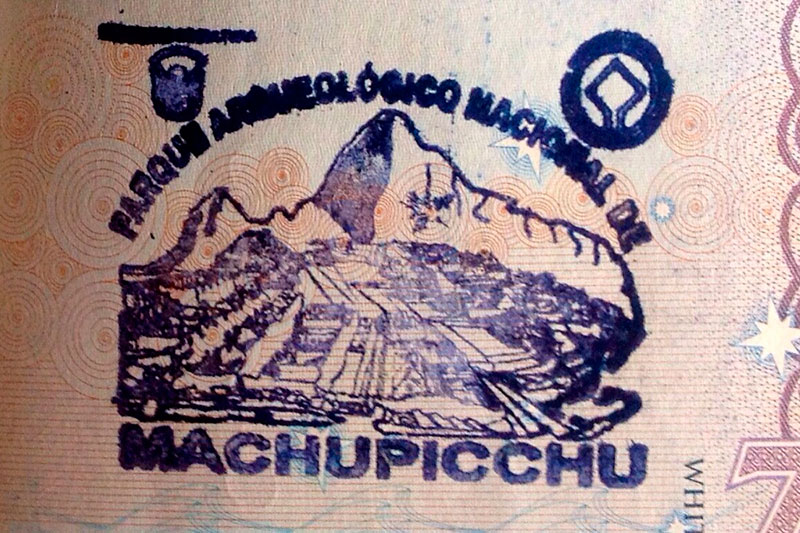 El Sello De Pasaporte De MacHu Picchu