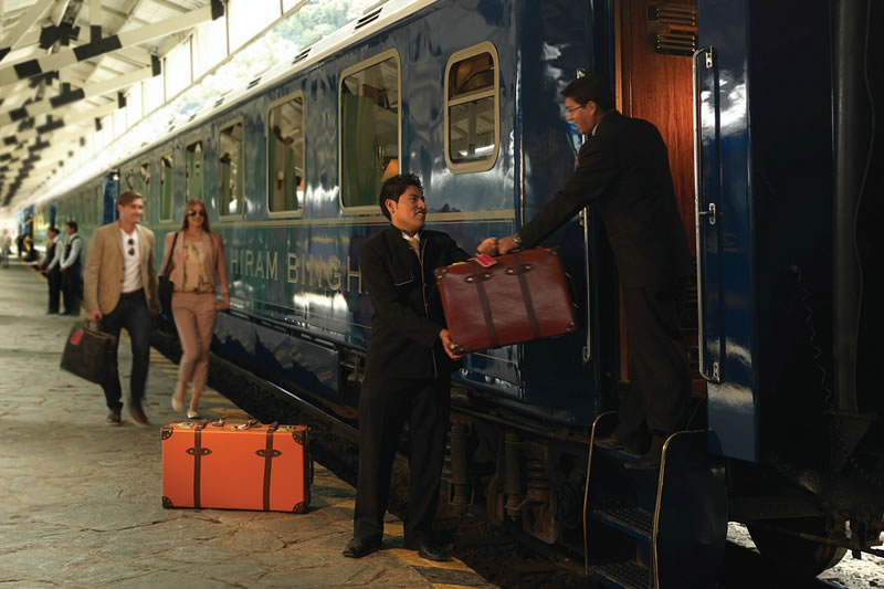 tren hiram bingham en Machu Picchu