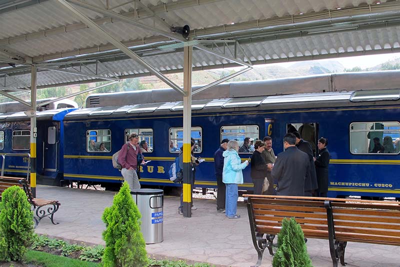 Bahnhof in Richtung Machu Picchu