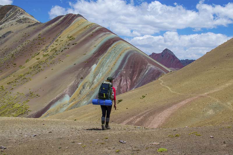 Mountain view of seven colors