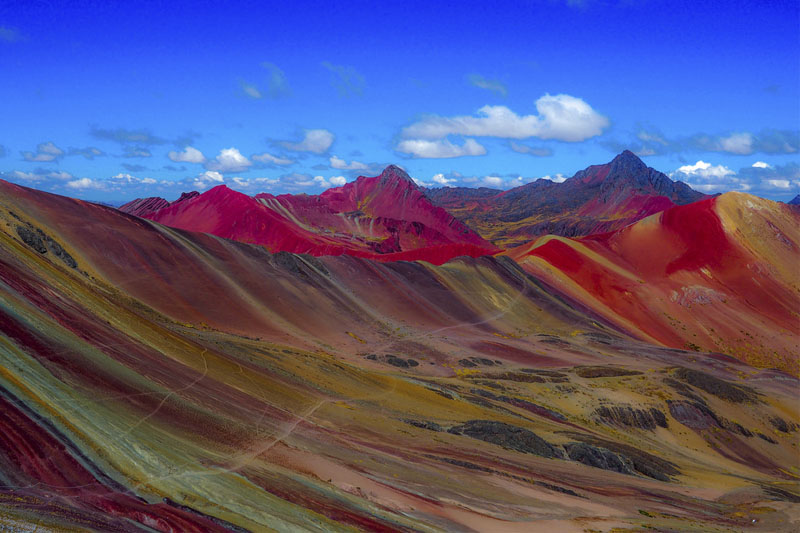 Vinicunca Colorful mountain view