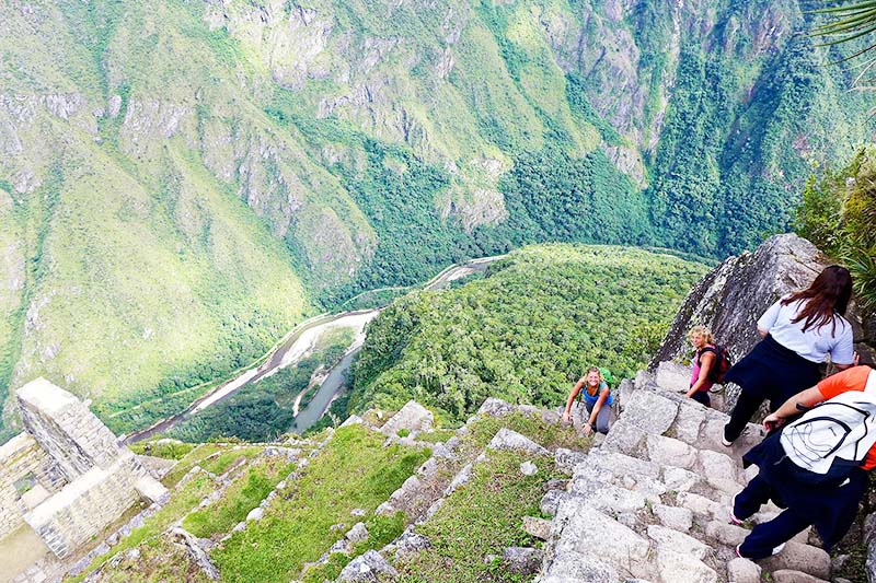 Awesome view of the Huayna picchu mountain trek