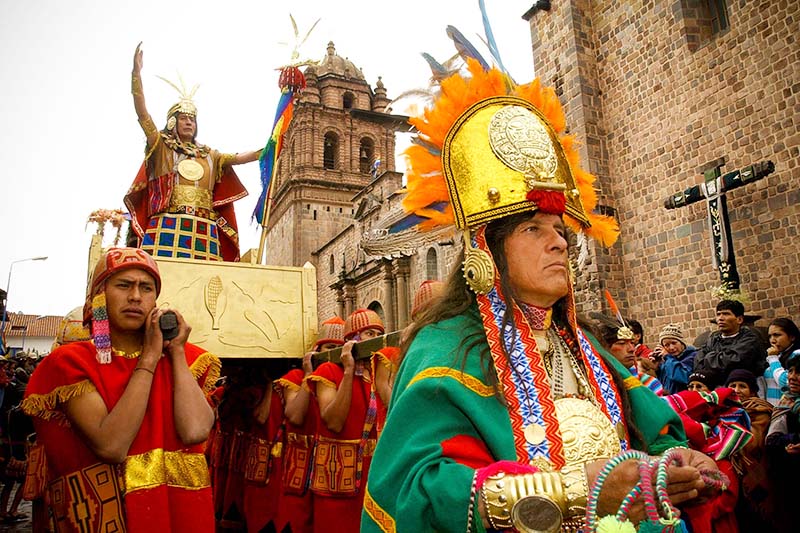 Inca à la fête de Cusco