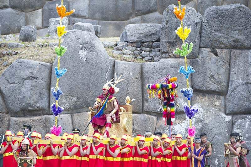 Inca in the Inti Raymi