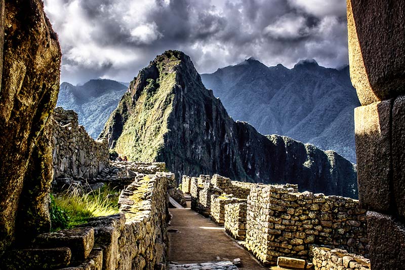 Camino inca en Machu Picchu