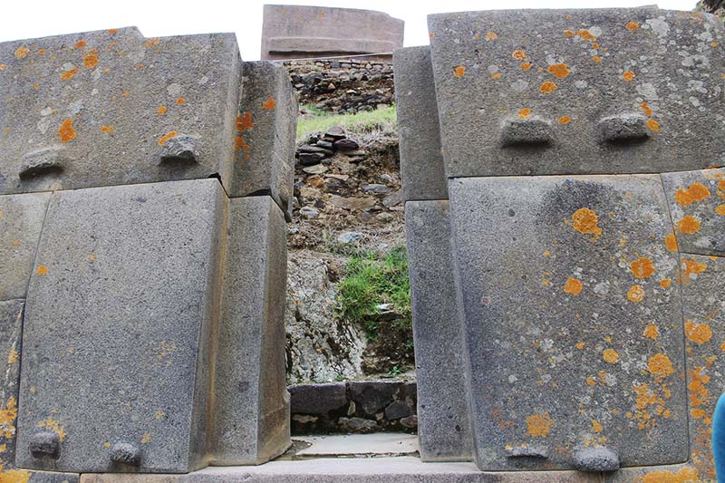 Perfectly carved stone door