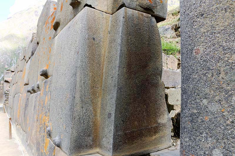 Incredible precision with which stones were carved in Ollantaytambo