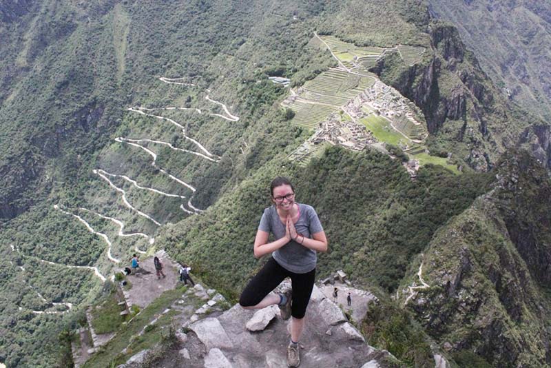 Vista de la cima de la montaña Huayna Picchu