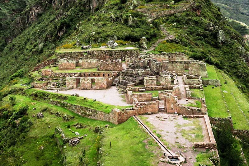 View of the archaeological complex of Pisac