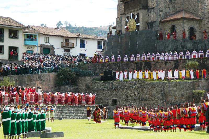 Fiesta del Inti Raymi en el Qoricancha