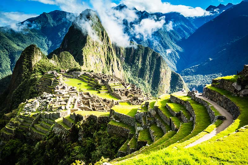 Panoramic view of Machu Picchu