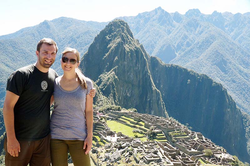 Vista panoramica de Machu Picchu