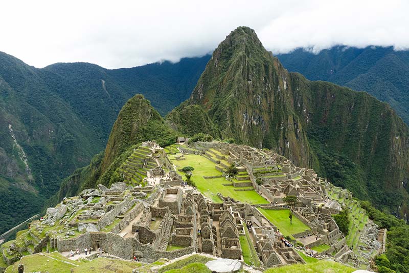 Vista panoramica de Machu Picchu