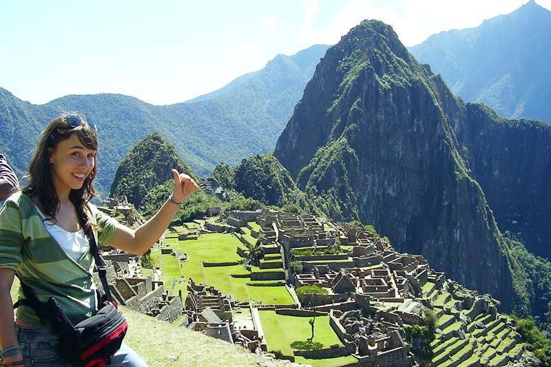 Tourists in Machu Picchu