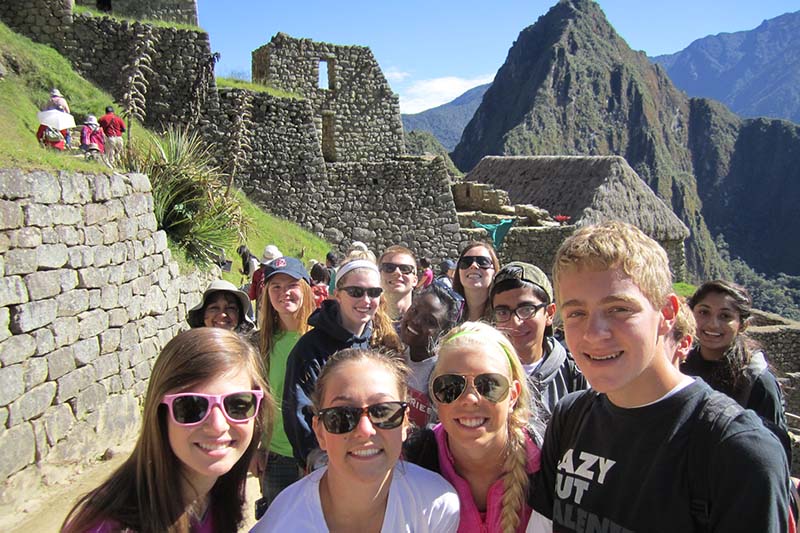 Vista panoramica de Machu Picchu