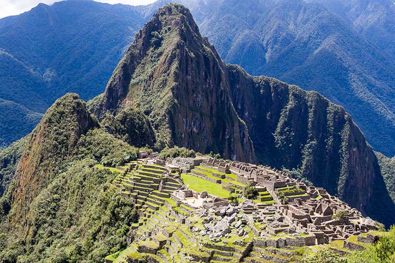 Vista de la ciudad inca de Machu Picchu