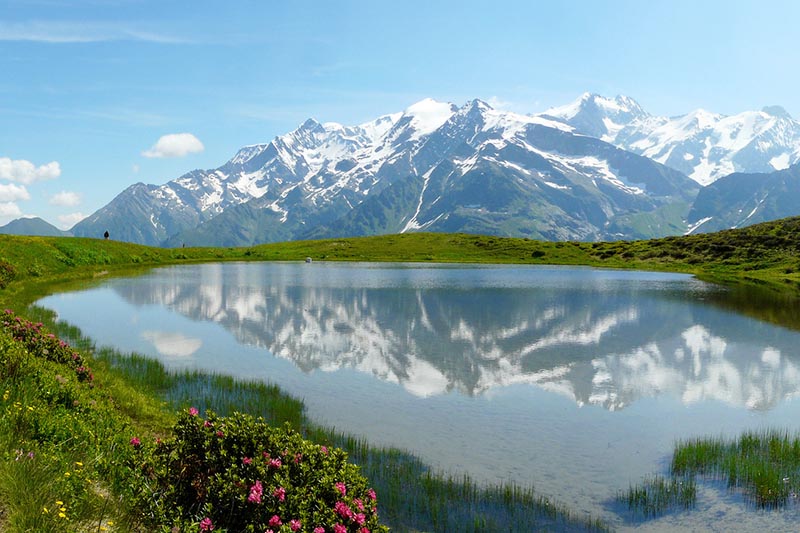 Le Mont Blanc Vista de Le Mont Blanc en Francia