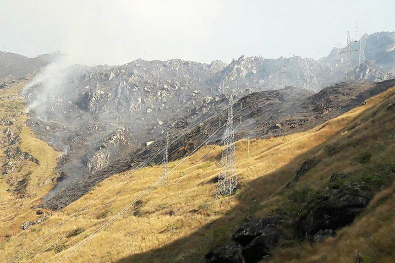 Fuego en Machu Picchu