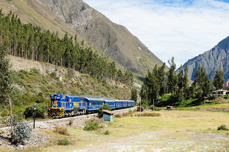Ruta del tren a Machu Picchu