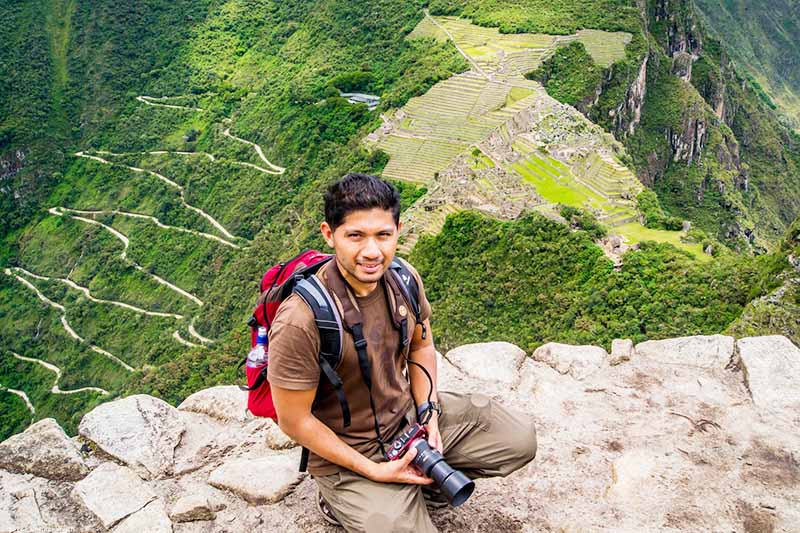 View from the top of the Huayna Picchu Mountain