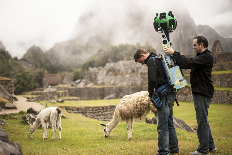 Trekker Google Street View recorriendo el interior de Machu Picchu