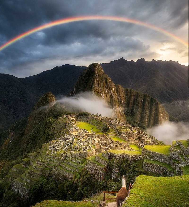 Fotografia de Machu Picchu al atardecer