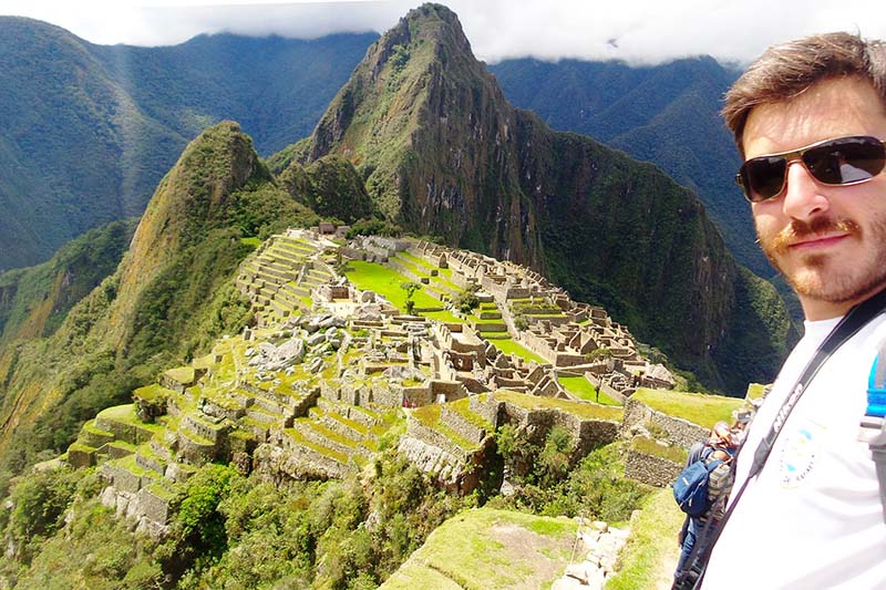 Machu Picchu Turista en Machu Picchu