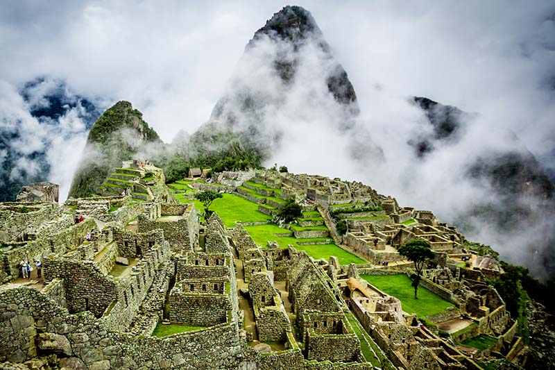 Vista de Machu Picchu, a nova maravilha do mundo